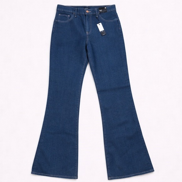 Express Denim - Express 70s Flare Jeans Womens 6R Dark Wash Mid Rise Conscious Edit NWT $98